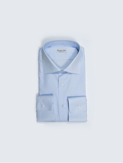 Castello d'OroLight Blue Classic Shirt 100% Cottonimage562